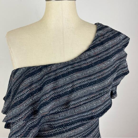 Free People Heirloom Ruffle Top in Black Combo - Picture 4 of 8